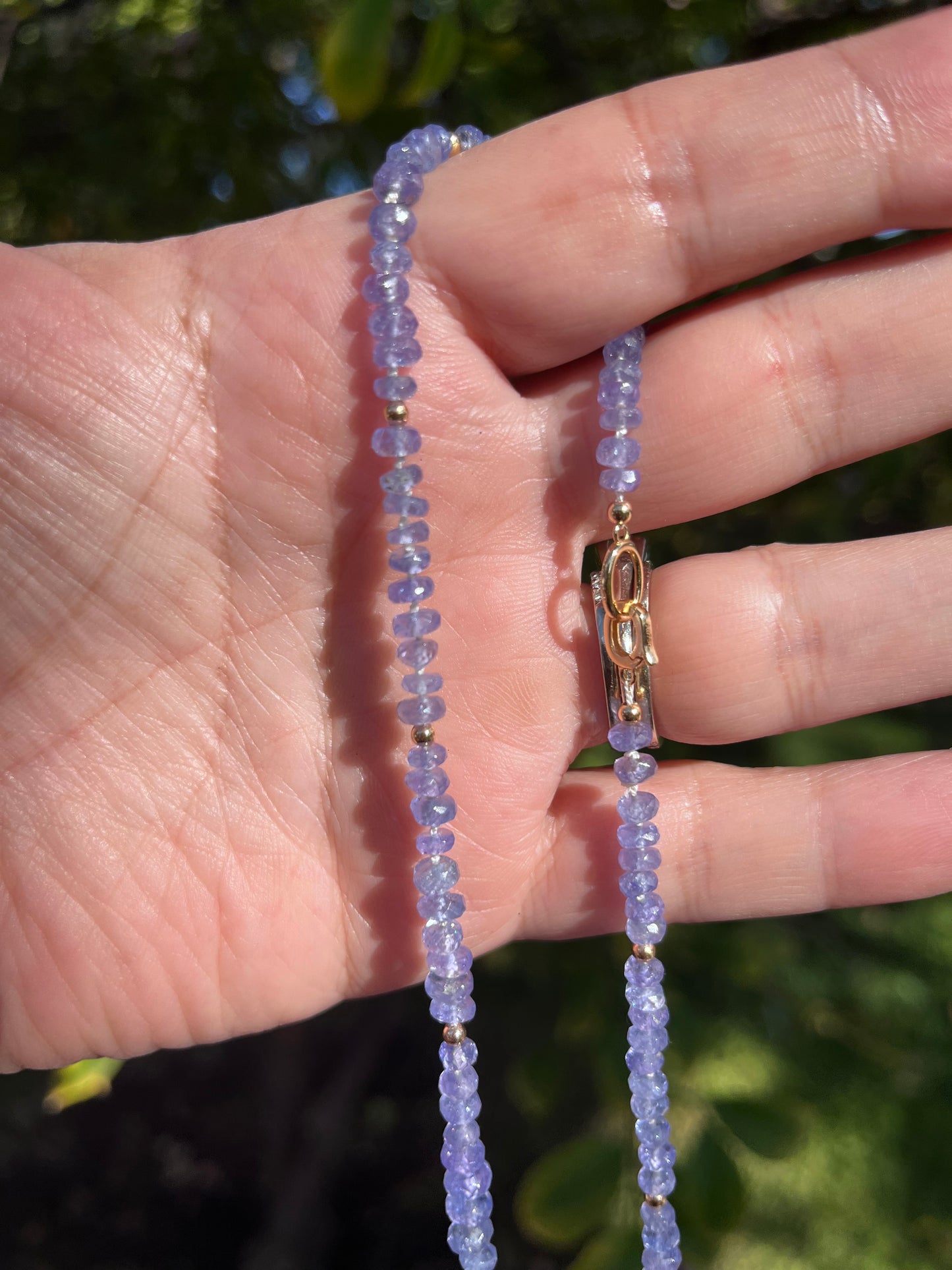 Tanzanite Gold Necklace