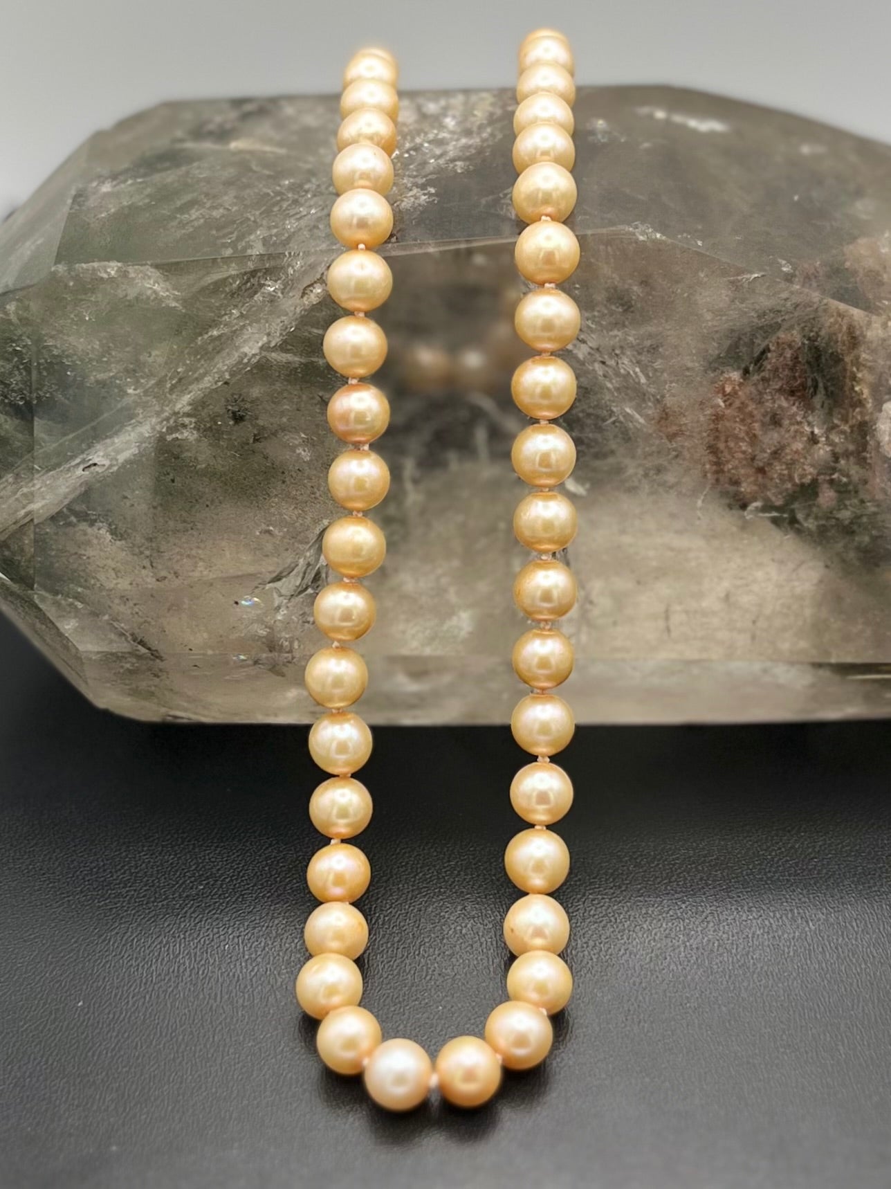 Blush Pearl Knotted Necklace