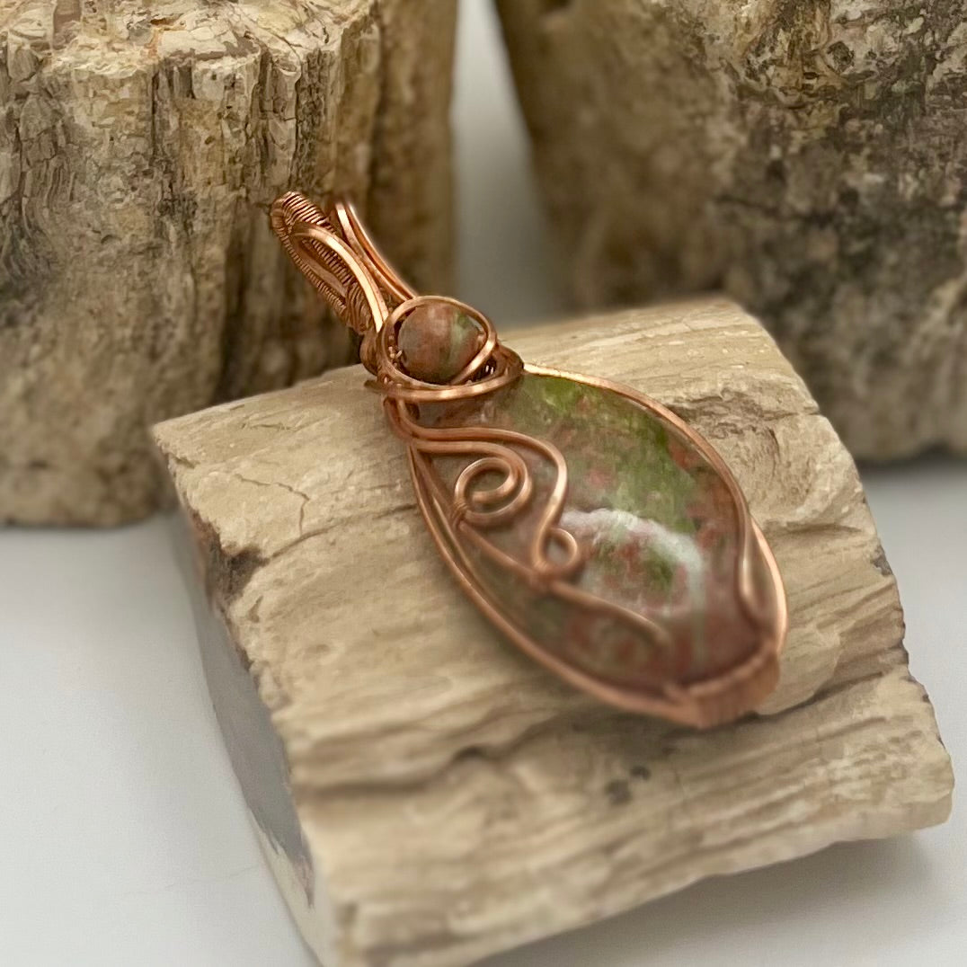 Unakite Doublet Pentant