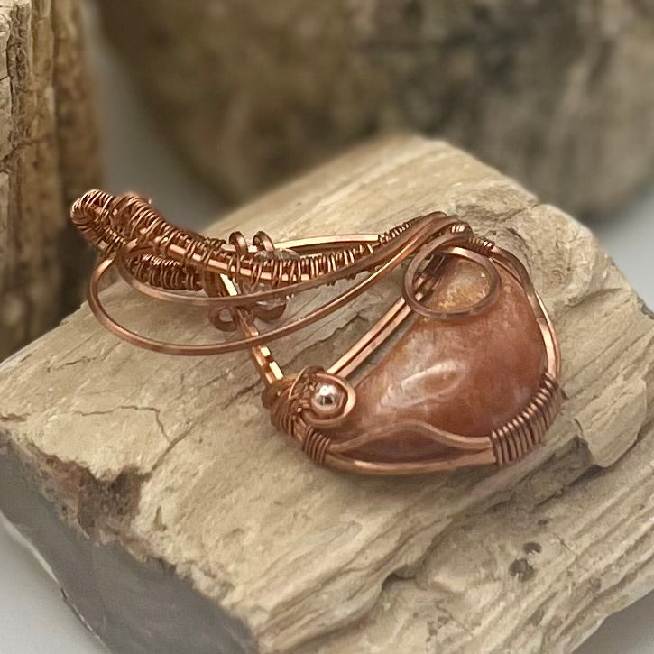 Sunstone Copper Pendant