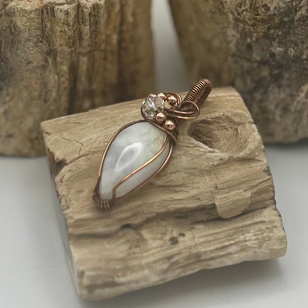 Moonstone Twisted Pendant