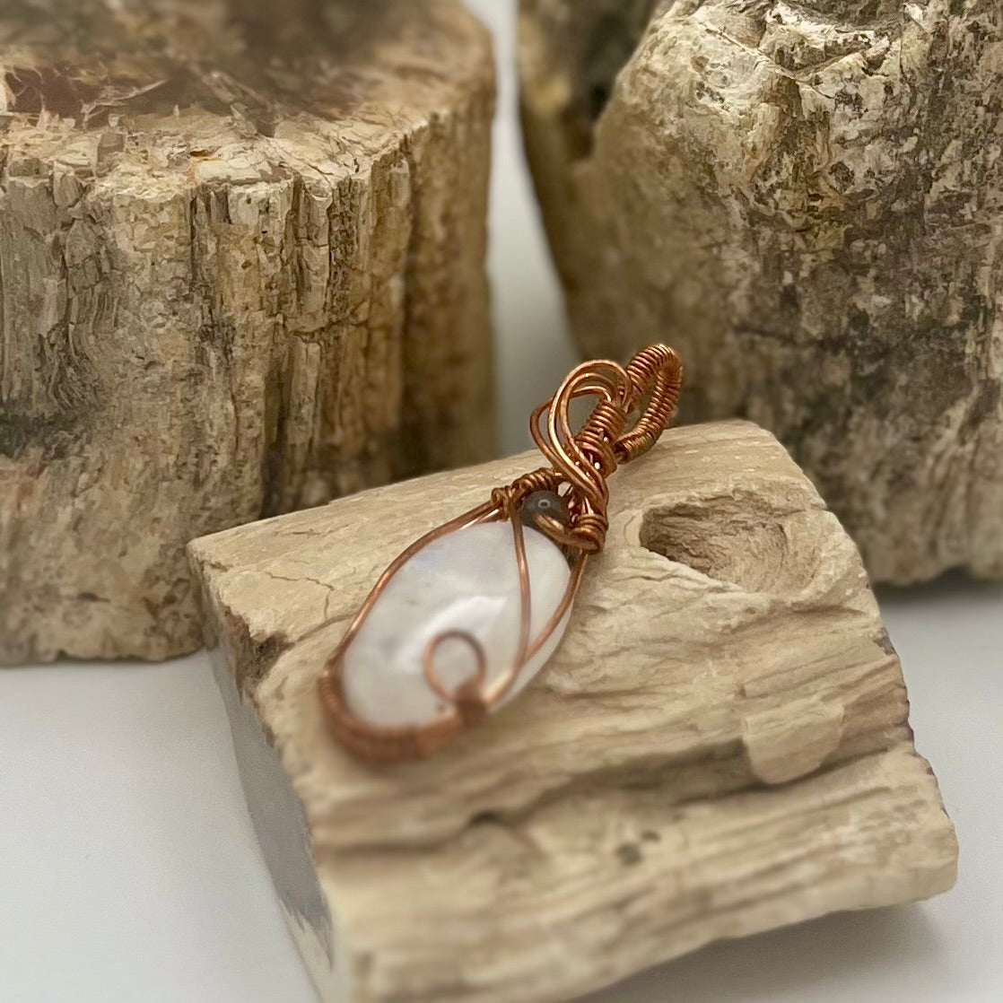 Moonstone and Opal Pendant