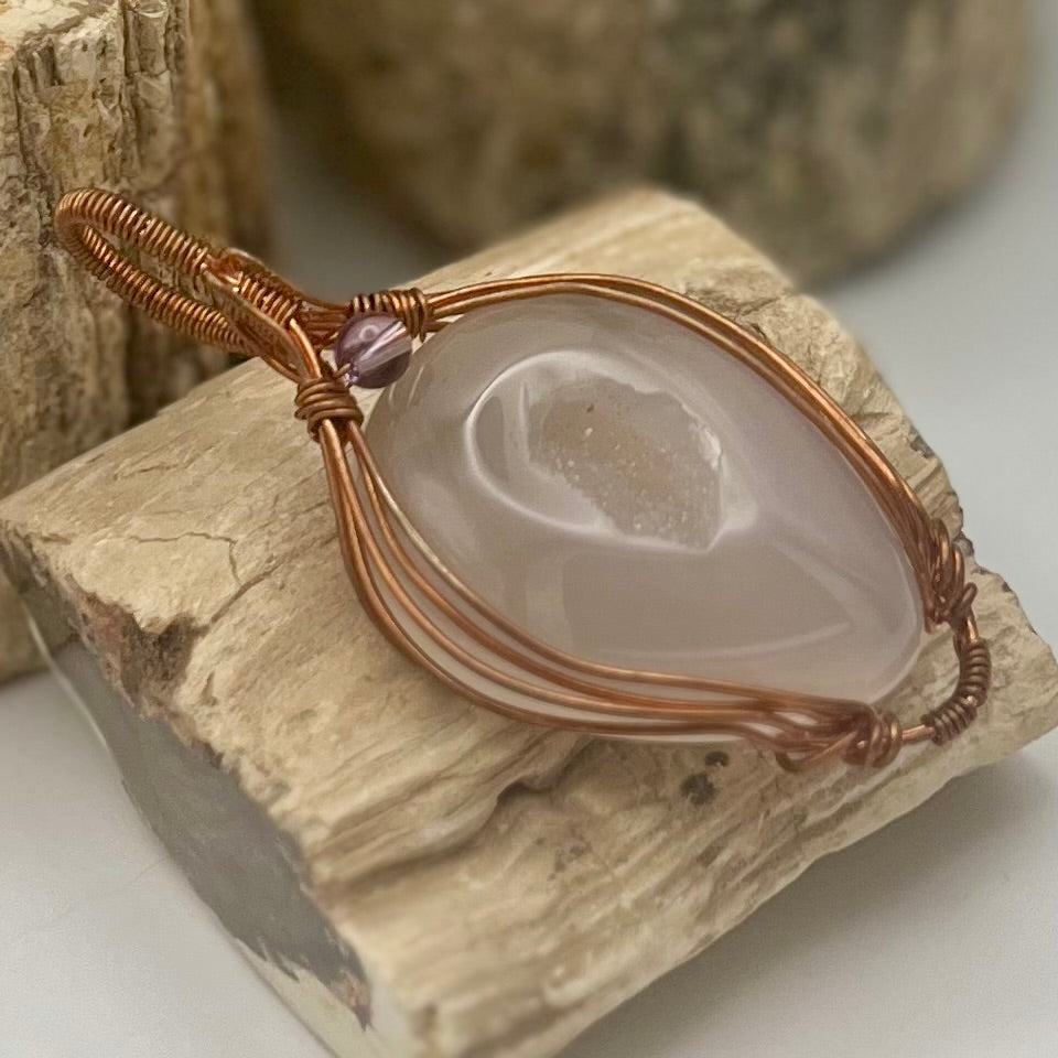 Opulent Druzy Agate Pendant