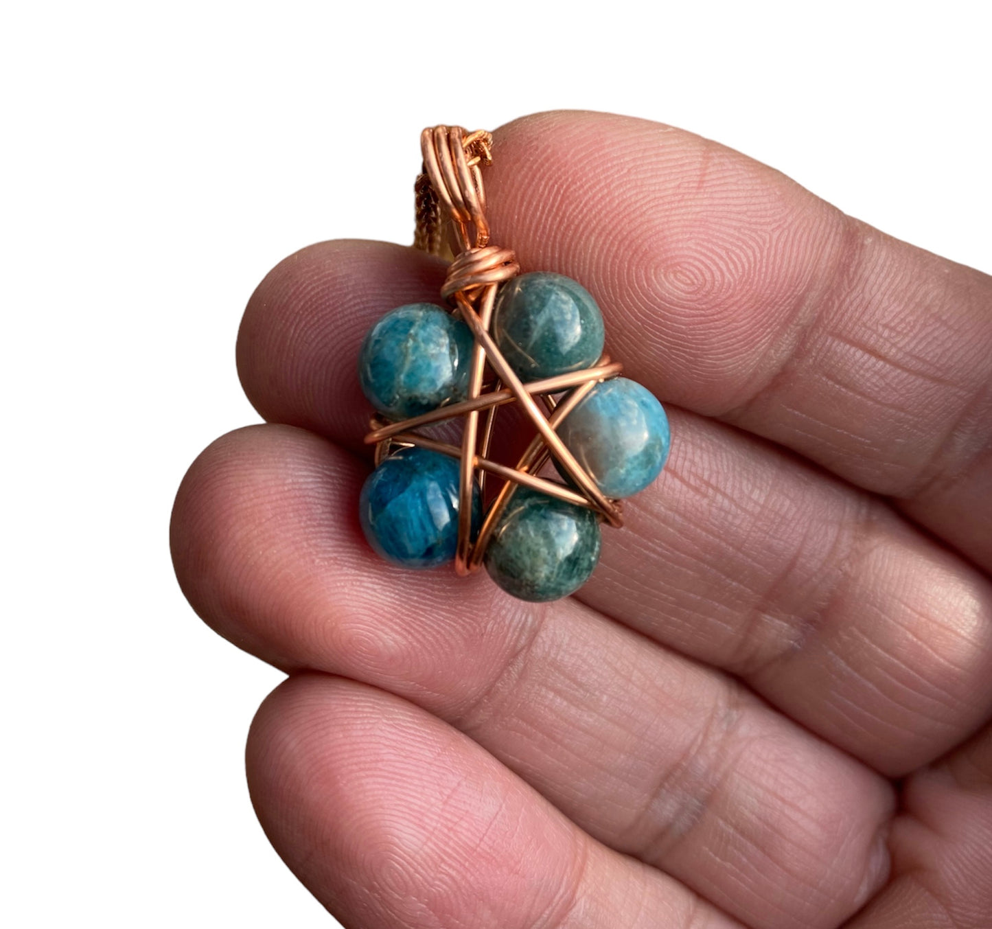 Gemstone Starry Pendant