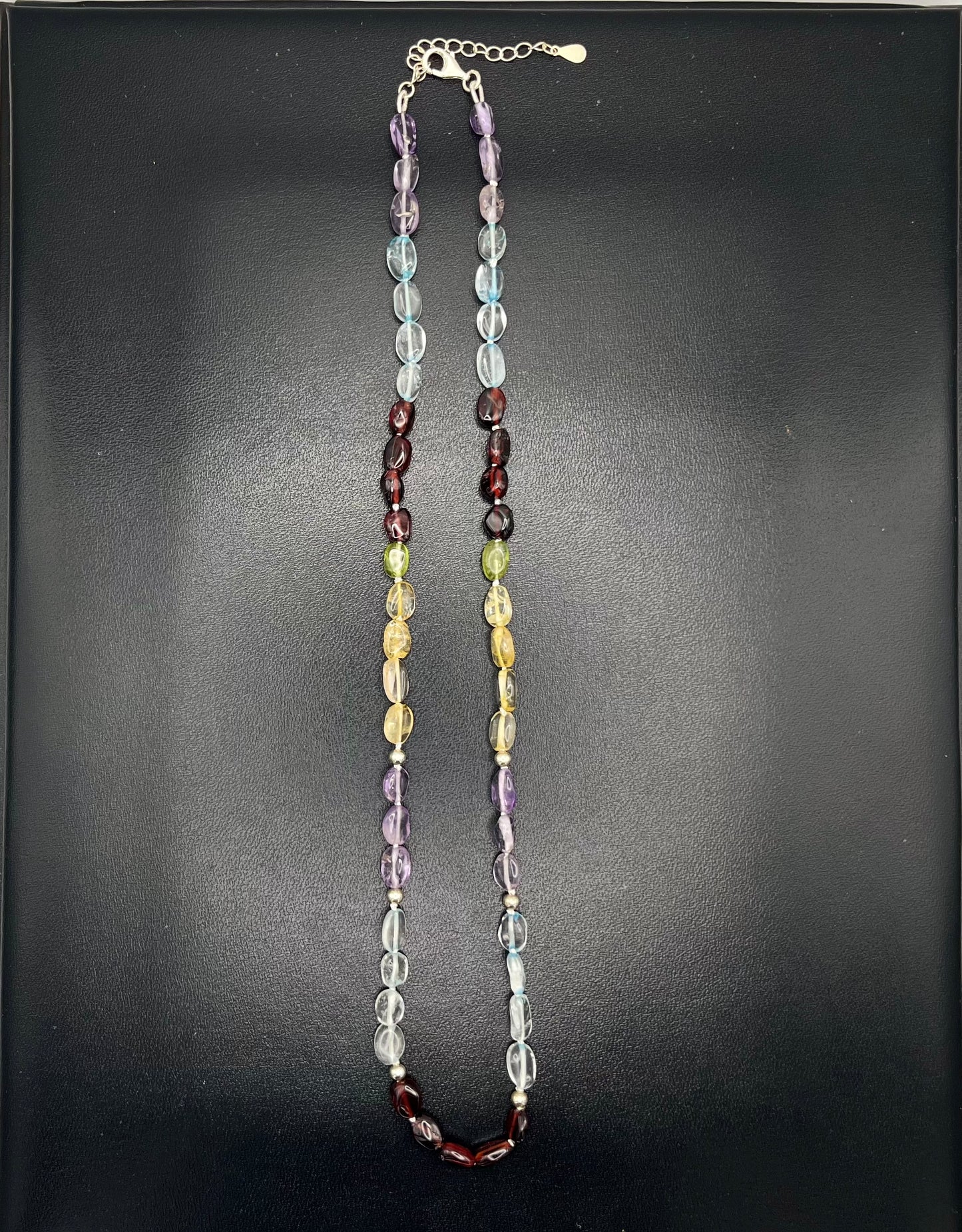 Gemstone Knotted Necklace