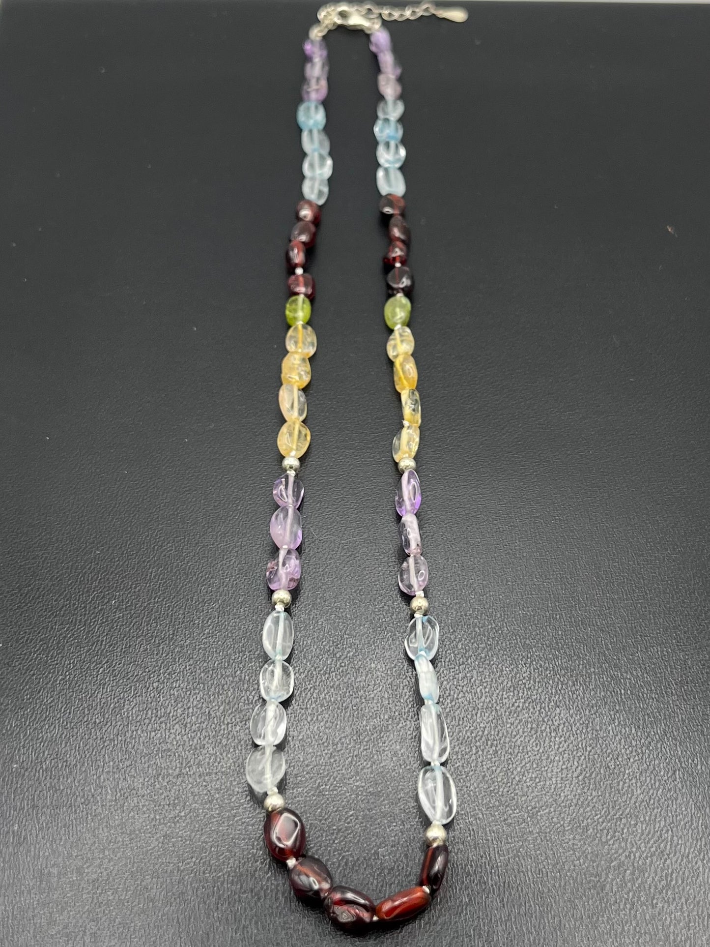 Gemstone Knotted Necklace