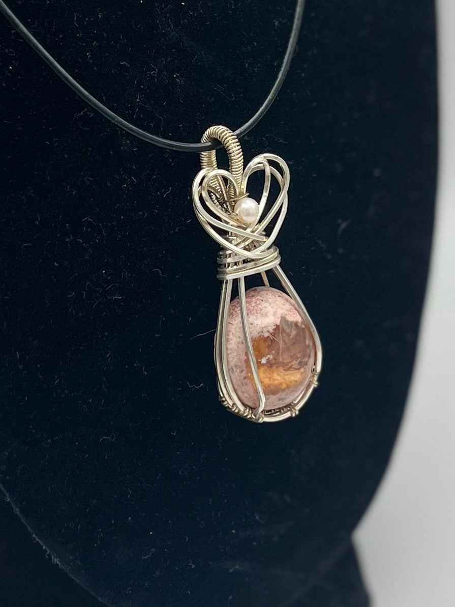Cantera Opal Heart Pendant