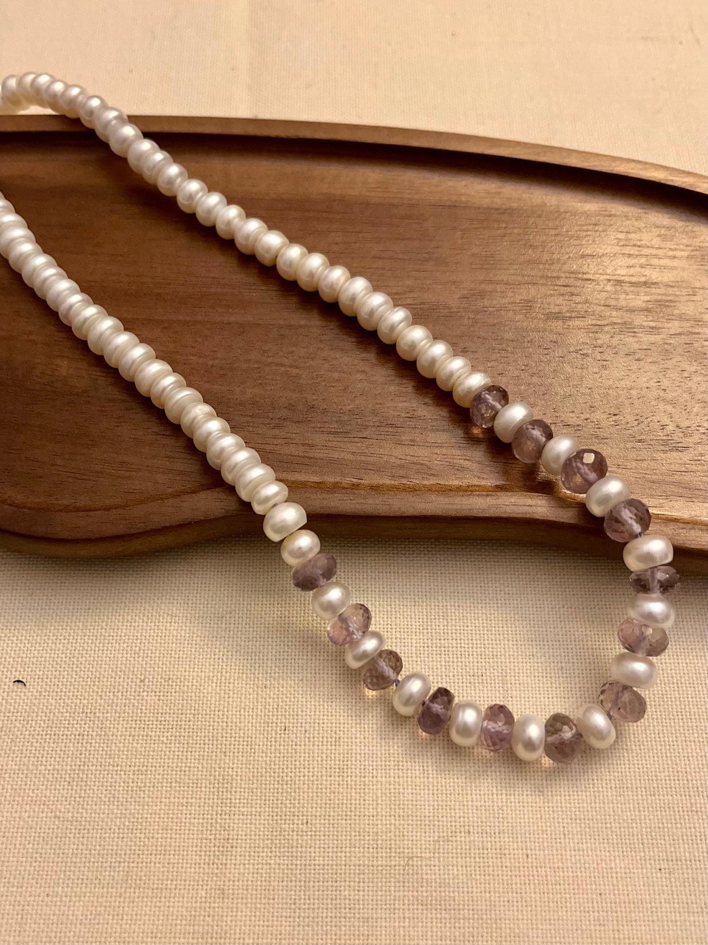 Pearl and Amethyst Necklace