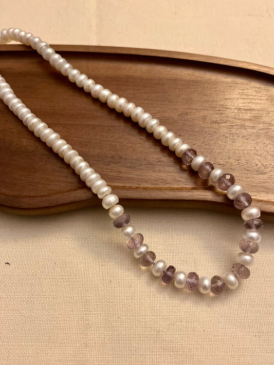 Pearl and Amethyst Necklace