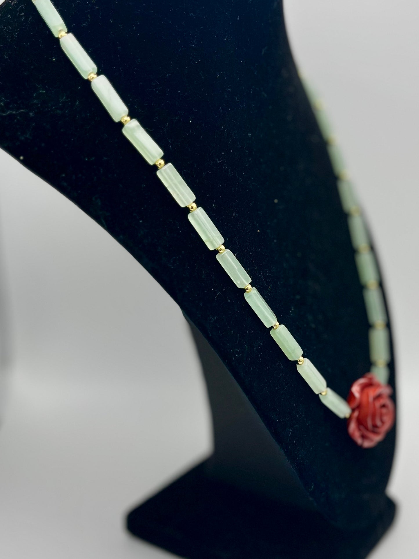 Adventurine Lotus Necklace