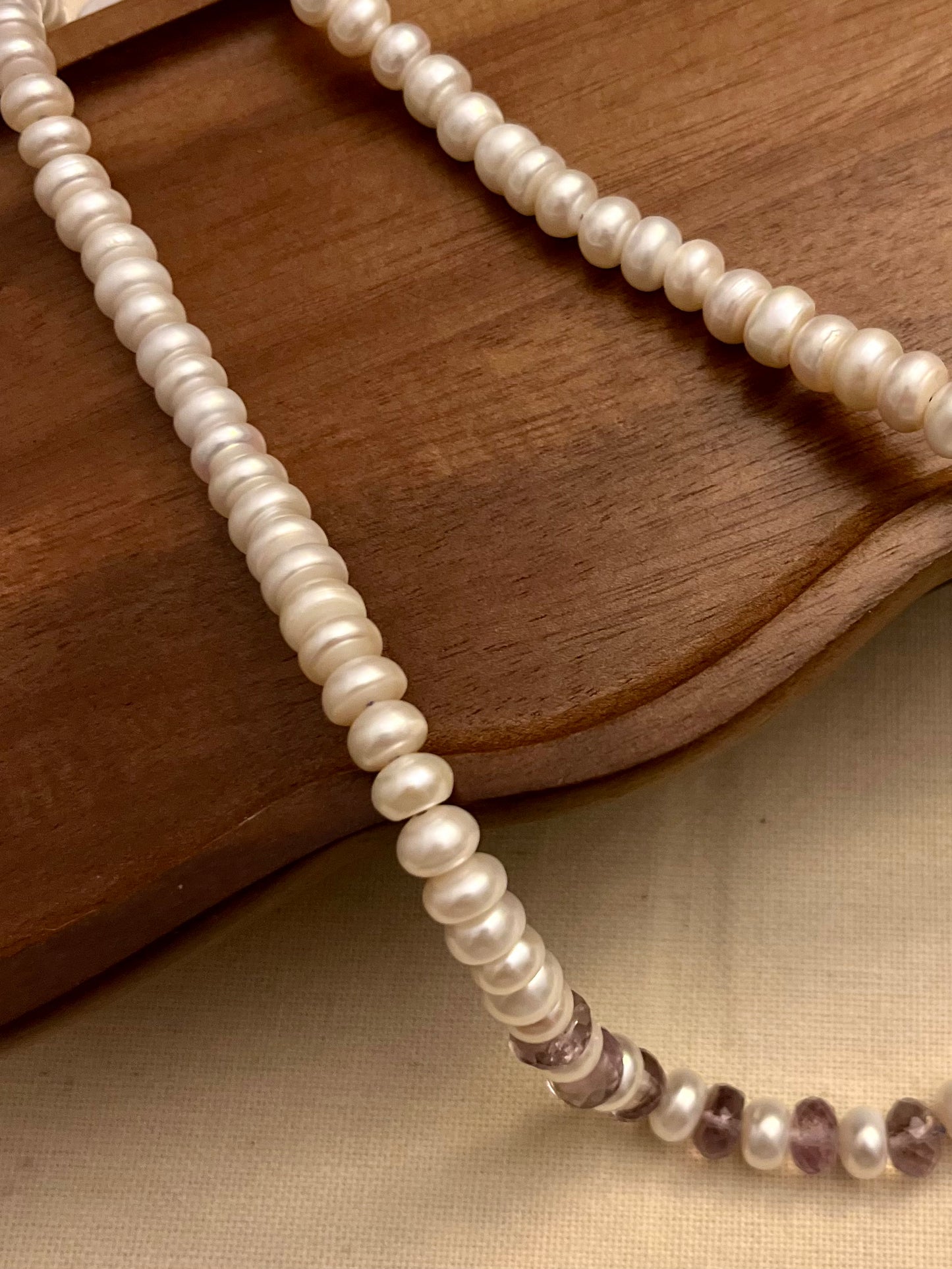 Pearl and Amethyst Necklace