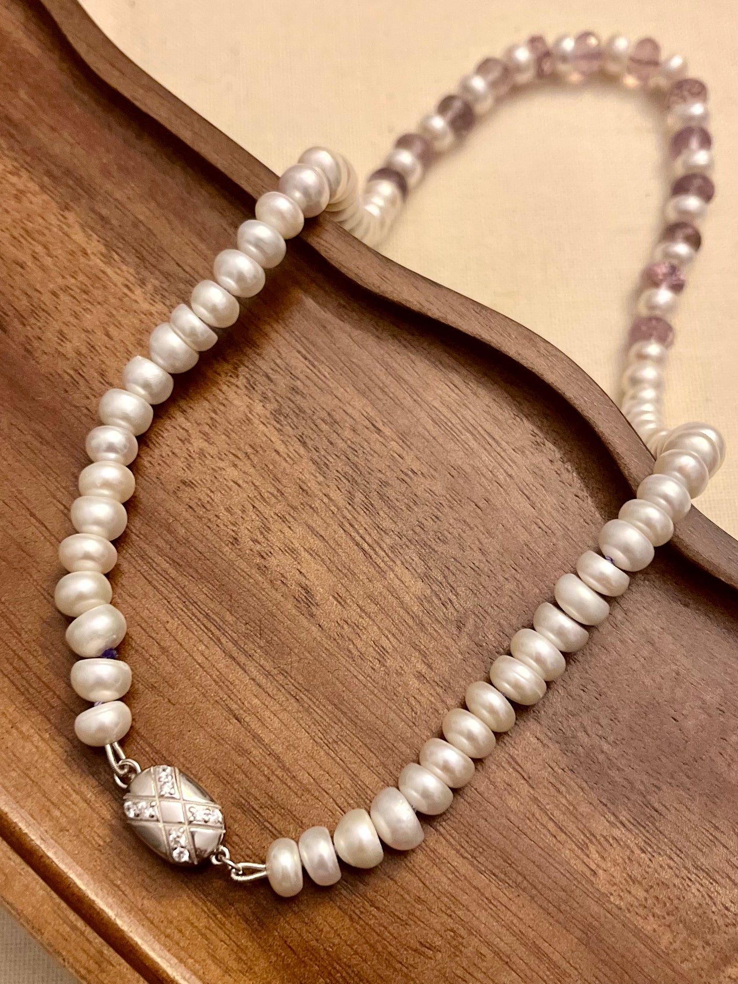 Pearl and Amethyst Necklace
