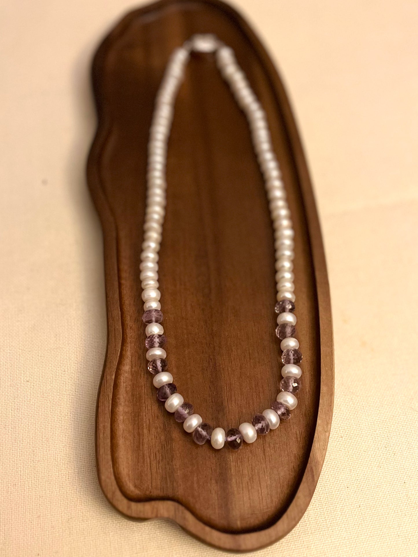 Pearl and Amethyst Necklace