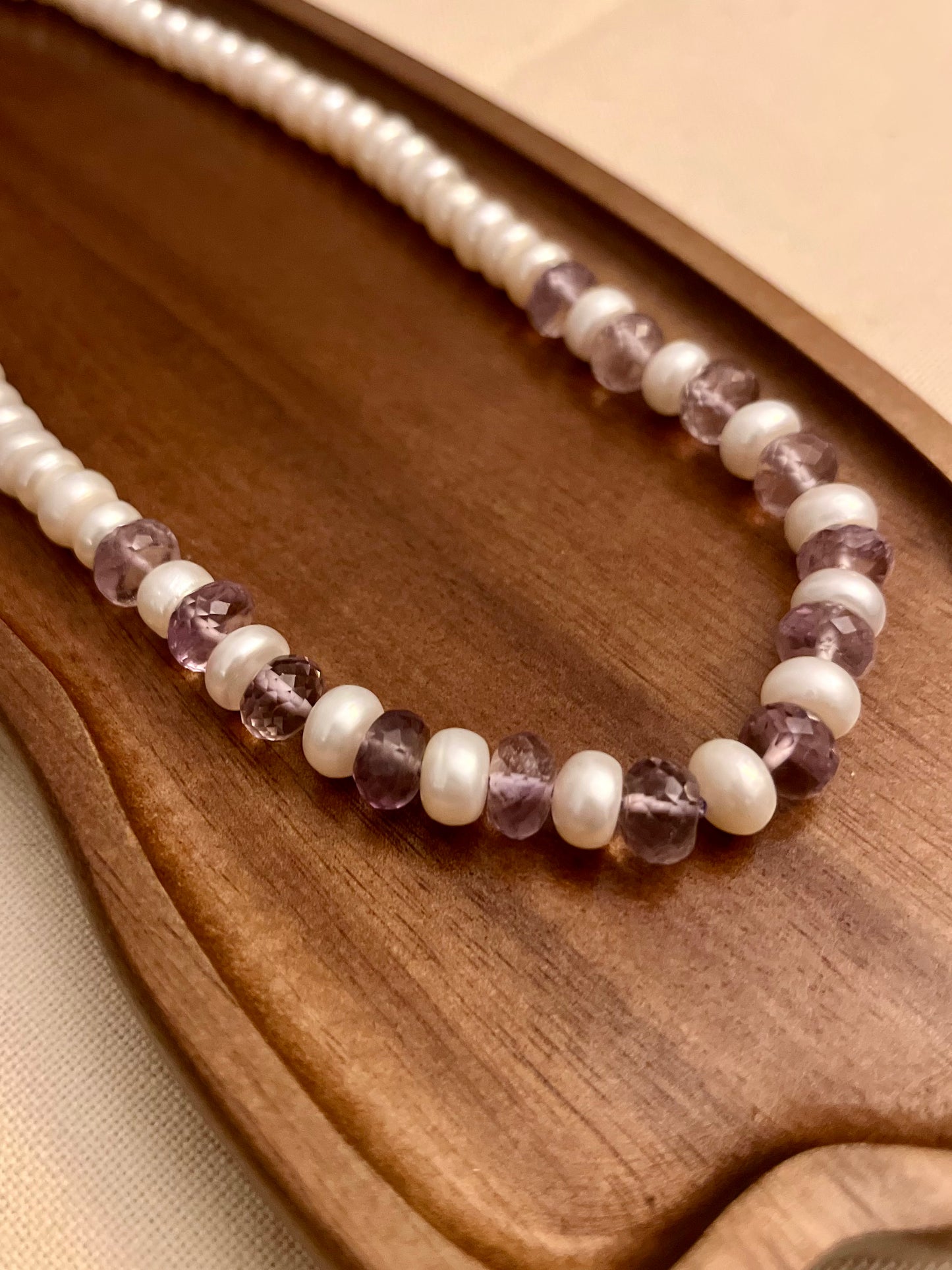 Pearl and Amethyst Necklace