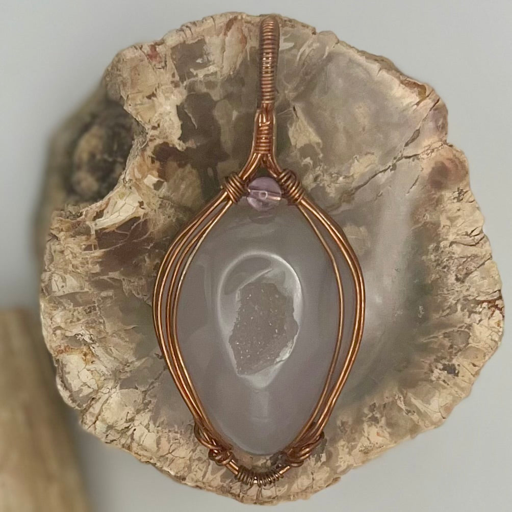 Opulent Druzy Agate Pendant