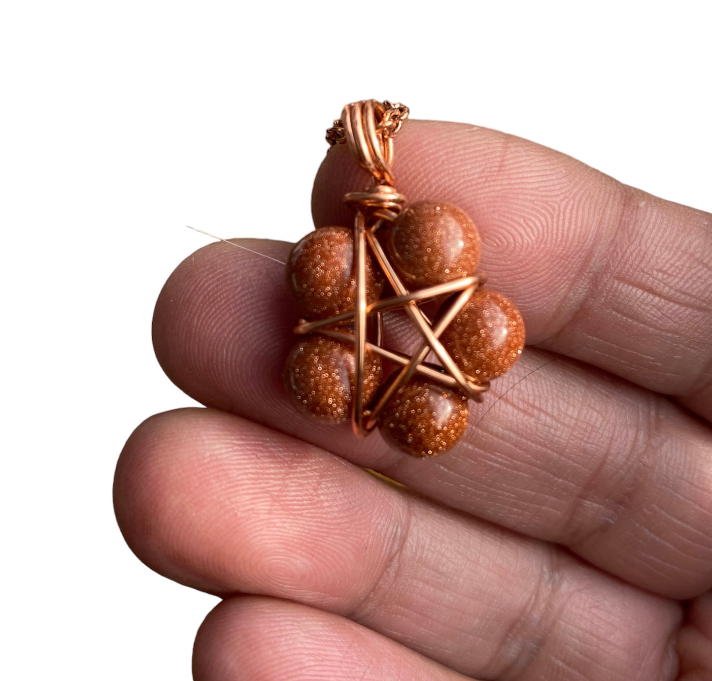 Gemstone Starry Pendant