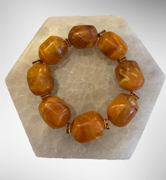Sweet Honey Beaded Bracelet