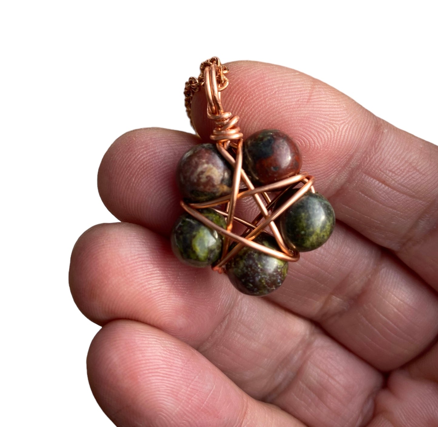 Gemstone Starry Pendant