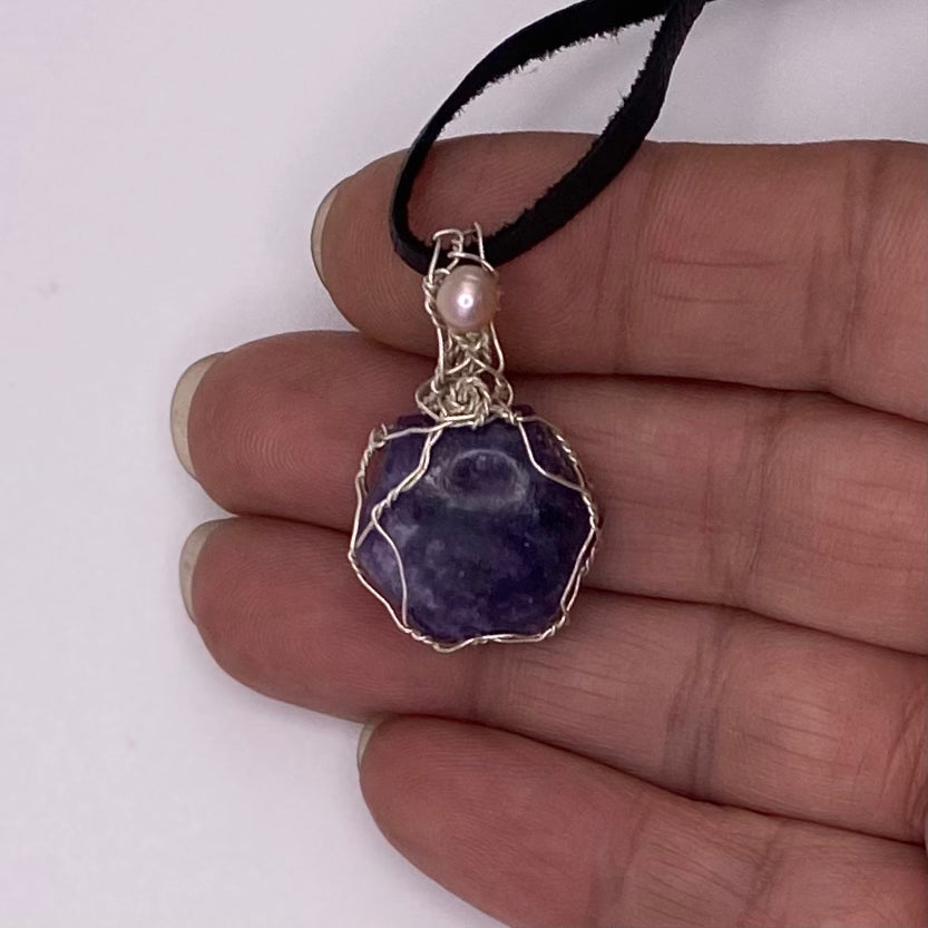Chariot and Pearl Pendant